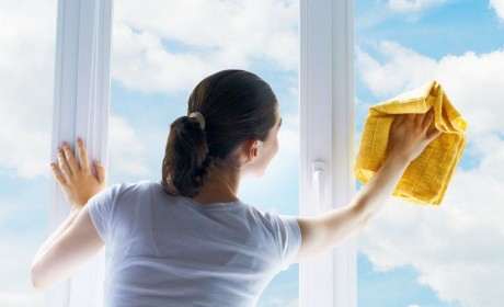 家庭清洗窗户擦玻璃的方法